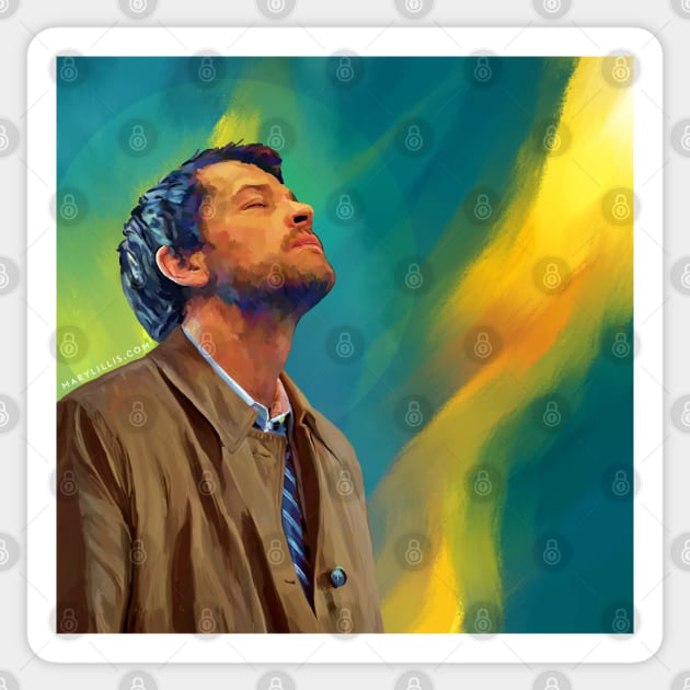 Castiel, Angel of the Lord Sticker by marv42